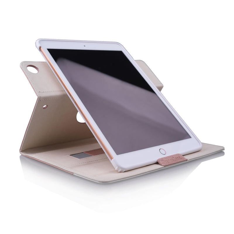 Thankscase Case Compatible for iPad Air 10.5" (3rd Gen) / iPad Pro 10.5, Rotating Case Cover with Pencil Holder, Swivel Case Bulid-in Wallet Pocket, Hand Strap for iPad Air 3 2019