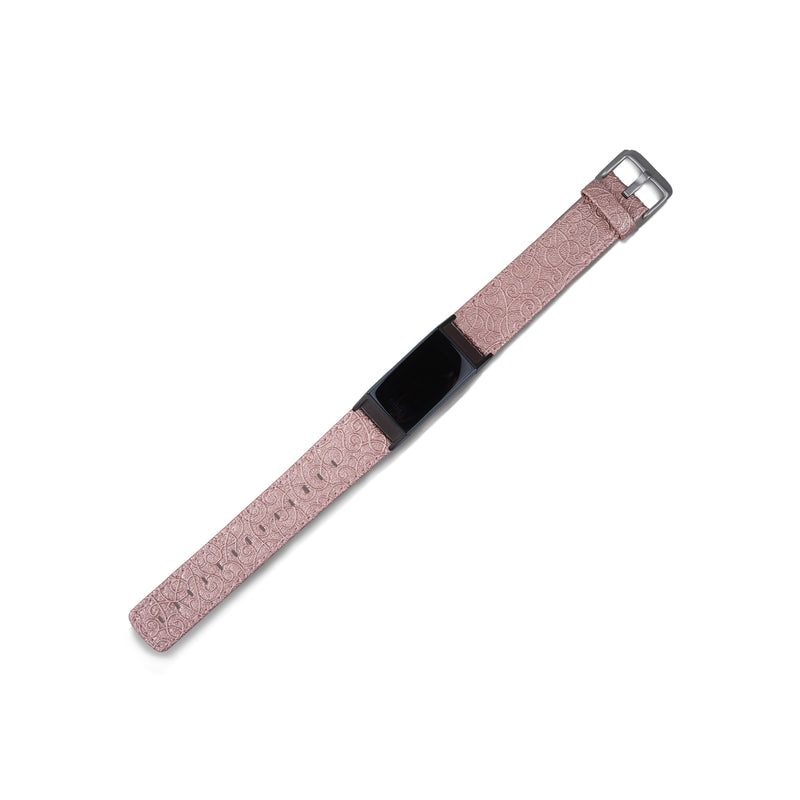 Thanskcase Band for Fitbit Charge 4 / Charge 3 / Charge 3 SE, Genuine Leather Wristbands Replacement Spring Bar and Embossed Pattern.