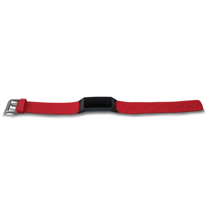 Thanskcase Band for Fitbit Charge 4 / Charge 3 / Charge 3 SE, Genuine Leather Wristbands Replacement Spring Bar and Embossed Pattern.
