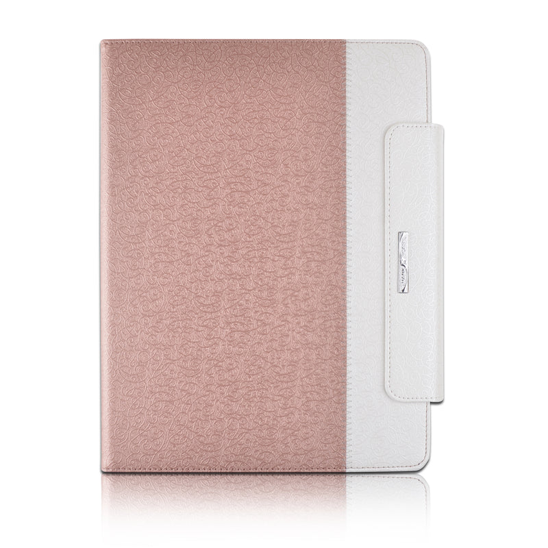 Leather Case Compatible with iPad Pro 12.9 2021 5th / 6th Generation, Rotating Stand Cover with Pocket, Support Apple Pencil 2 Charging, Auto Wake/Sleep for iPad Pro 12.9 2021