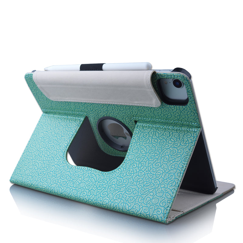 Thankscase Case for iPad Pro 12.9 2020, Rotating PC Smart Cover with Pencil Holder [Support Pencil Charging], Wallet Pocket, Hand Strap for iPad Pro 12.9 4th Gen/ 3rd Gen