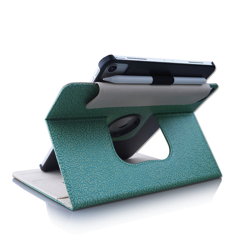 Thankscase Case for iPad Pro 12.9 2020, Rotating PC Smart Cover with Pencil Holder [Support Pencil Charging], Wallet Pocket, Hand Strap for iPad Pro 12.9 4th Gen/ 3rd Gen