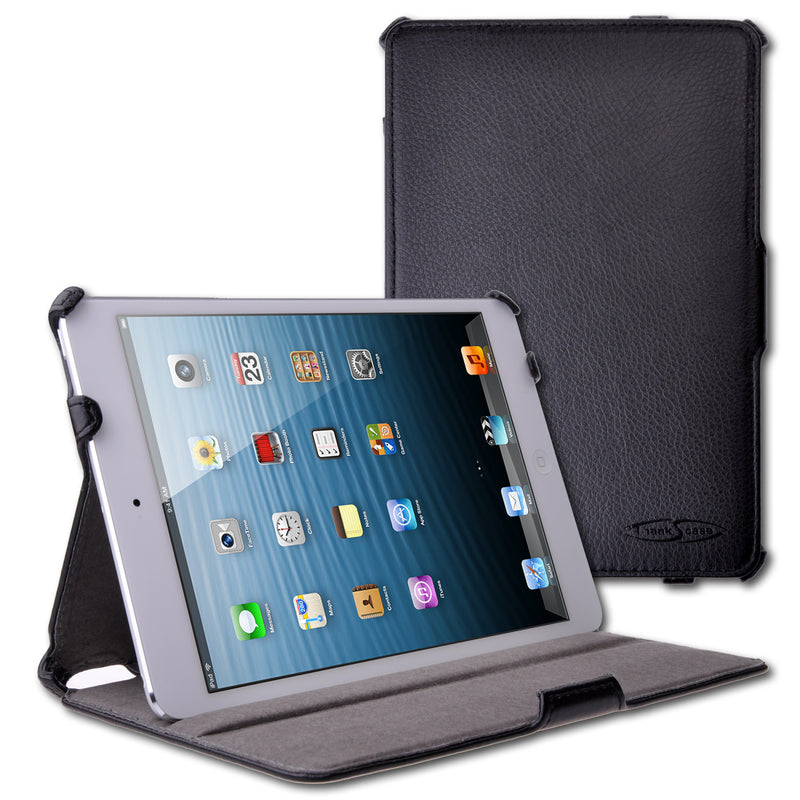 for iPad Mini Leather with Microfiber Case Cover with Smart Cover Function.